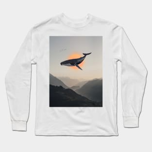 Never Look Back And Never Look Forward - Surreal/Collage Art Long Sleeve T-Shirt